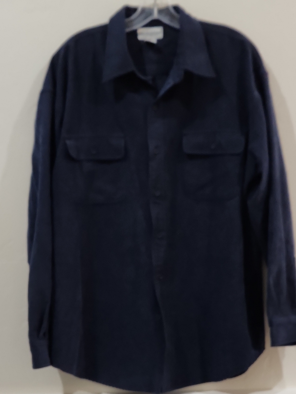 Knights Bridge Men's Navy Button-Up Shirt Jacket